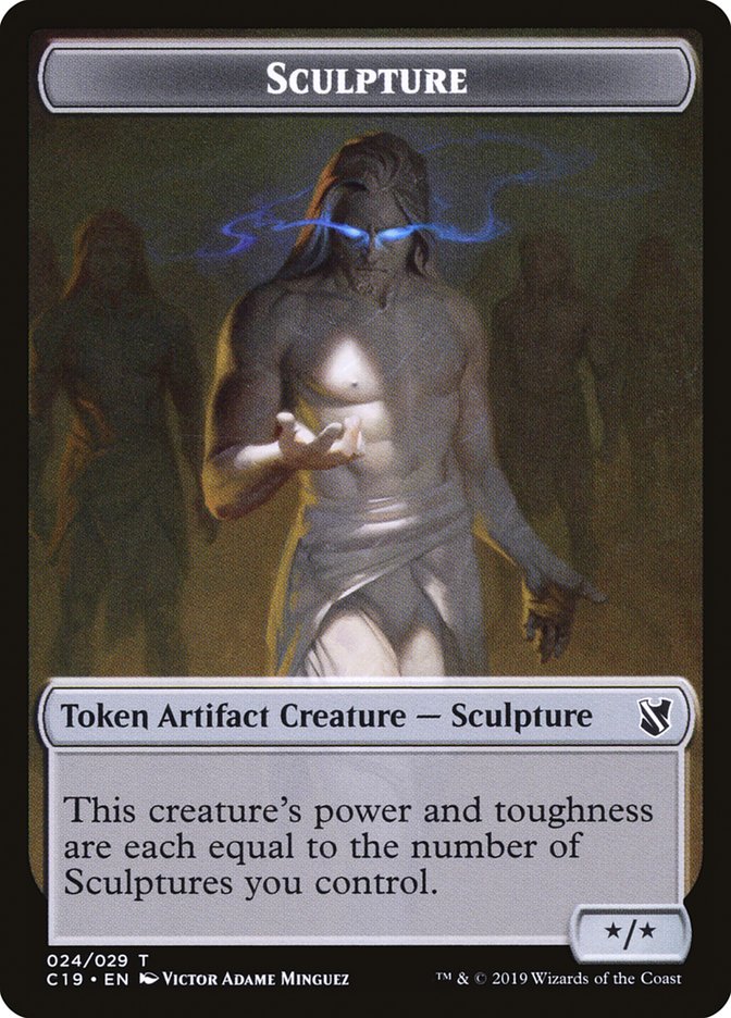 Bird (002) // Sculpture Double-Sided Token [Commander 2019 Tokens] | Gear Gaming Fayetteville