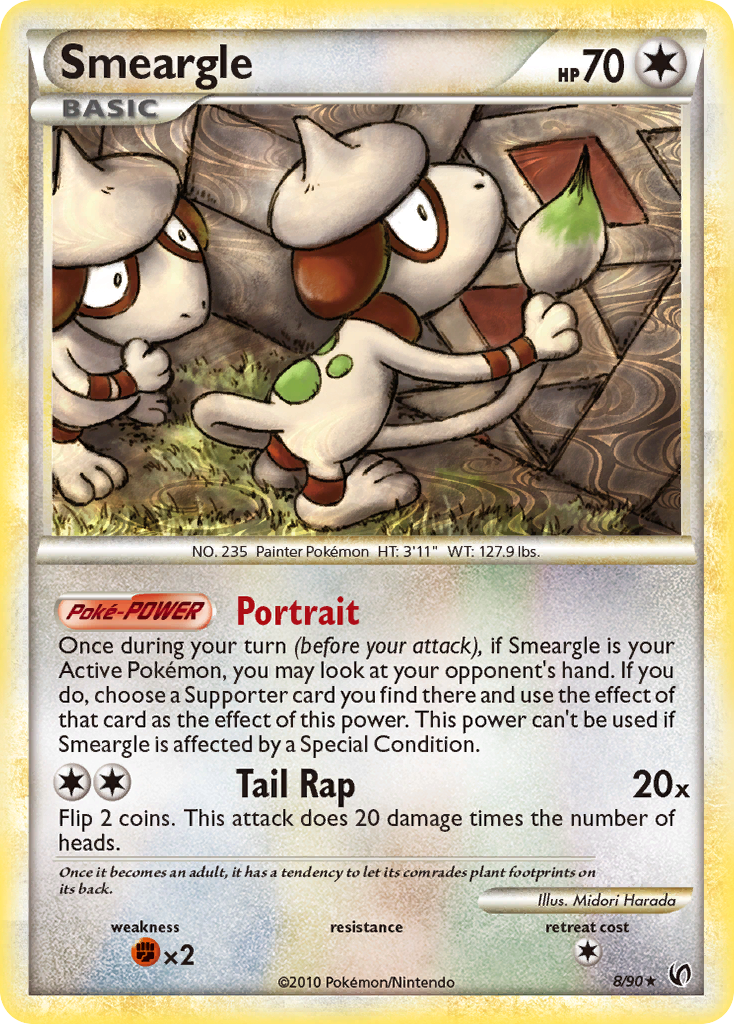 Smeargle (8/90) [HeartGold & SoulSilver: Undaunted] | Gear Gaming Fayetteville
