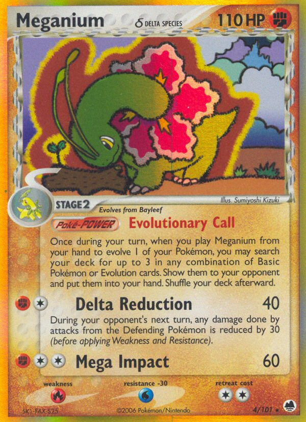 Meganium (4/101) (Delta Species) [EX: Dragon Frontiers] | Gear Gaming Fayetteville