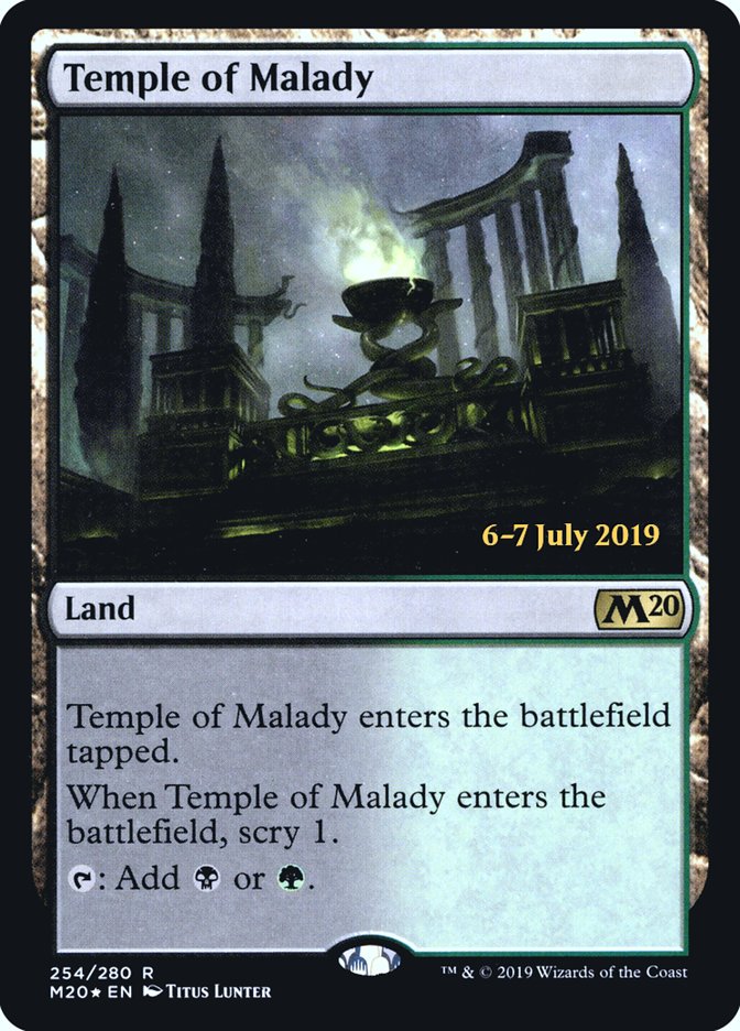 Temple of Malady [Core Set 2020 Prerelease Promos] | Gear Gaming Fayetteville