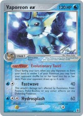 Vaporeon ex (110/113) (Legendary Ascent - Tom Roos) [World Championships 2007] | Gear Gaming Fayetteville