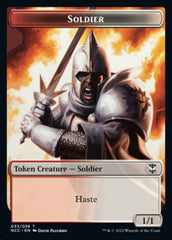 Soldier (33) // Devil Double-Sided Token [Streets of New Capenna Commander Tokens] | Gear Gaming Fayetteville