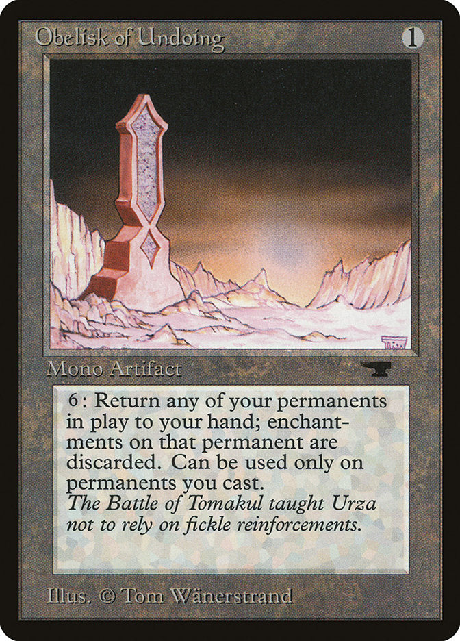 Obelisk of Undoing [Antiquities] | Gear Gaming Fayetteville