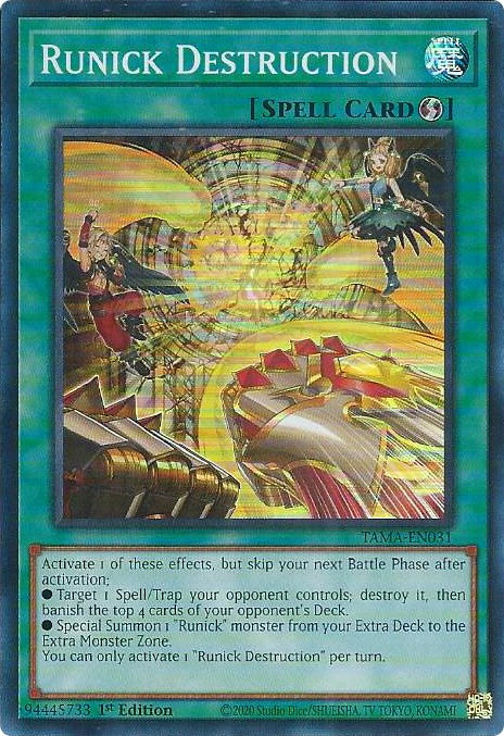 Runick Destruction [TAMA-EN031] Super Rare | Gear Gaming Fayetteville