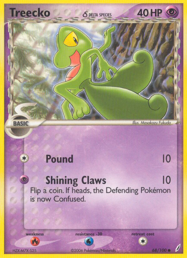 Treecko (68/100) (Delta Species) [EX: Crystal Guardians] | Gear Gaming Fayetteville