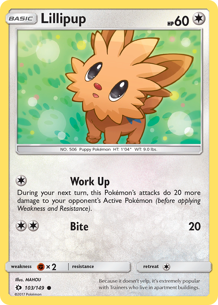 Lillipup (103/149) [Sun & Moon: Base Set] | Gear Gaming Fayetteville