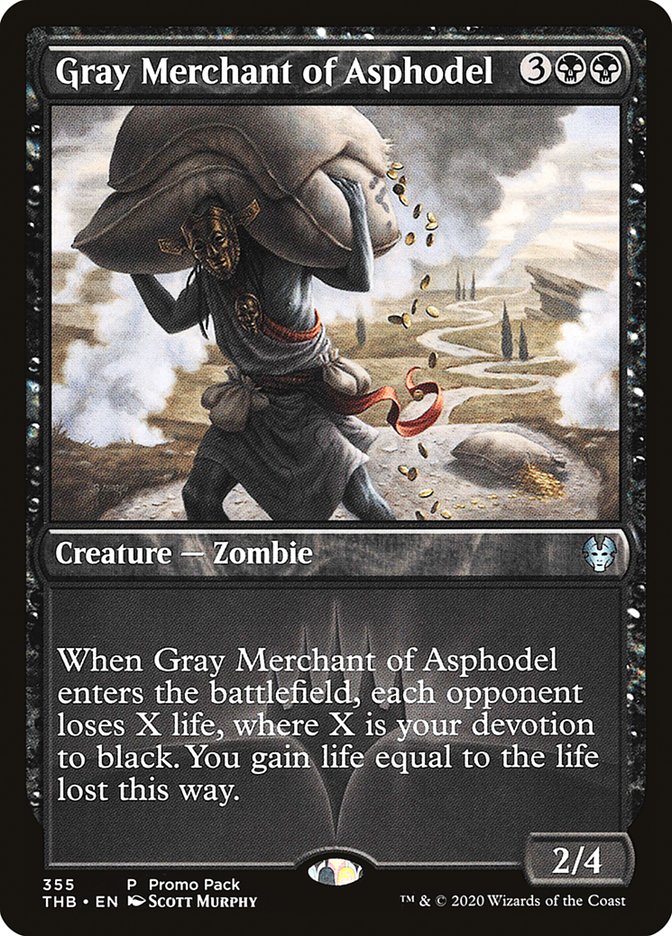 Gray Merchant of Asphodel (Promo Pack) [Theros Beyond Death Promos] | Gear Gaming Fayetteville