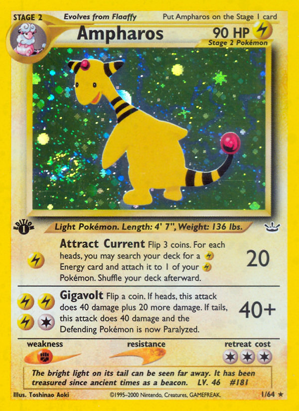 Ampharos (1/64) [Neo Revelation 1st Edition] | Gear Gaming Fayetteville