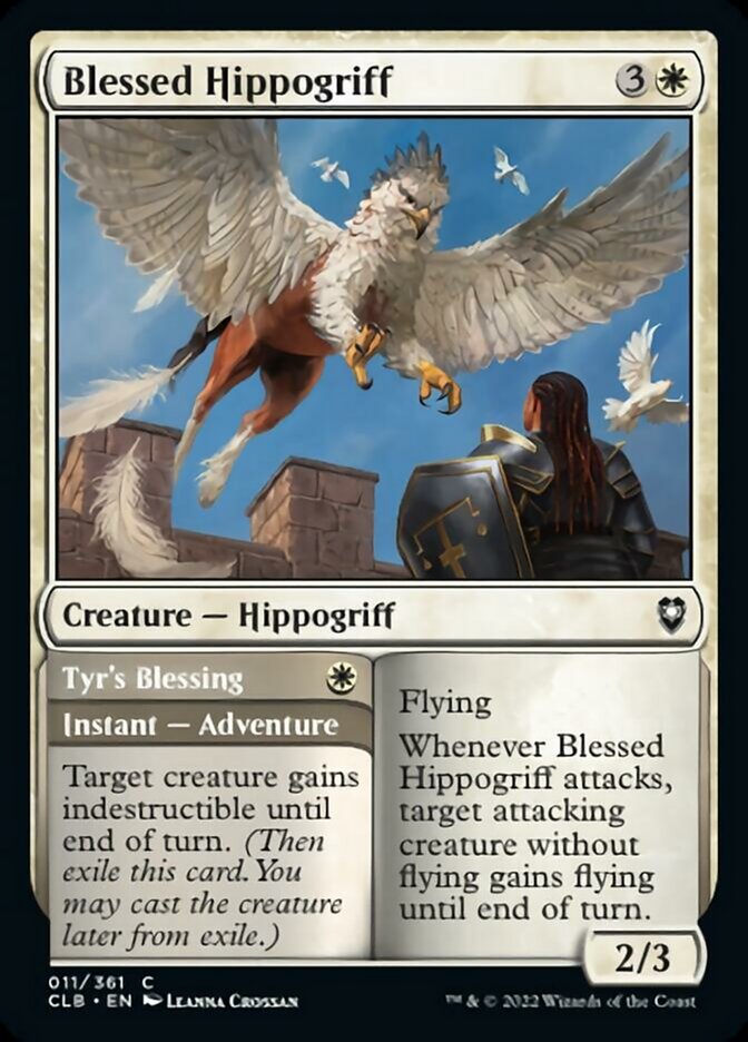 Blessed Hippogriff // Tyr's Blessing [Commander Legends: Battle for Baldur's Gate] | Gear Gaming Fayetteville