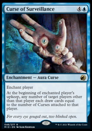 Curse of Surveillance (Promo Pack) [Innistrad: Midnight Hunt Promos] | Gear Gaming Fayetteville