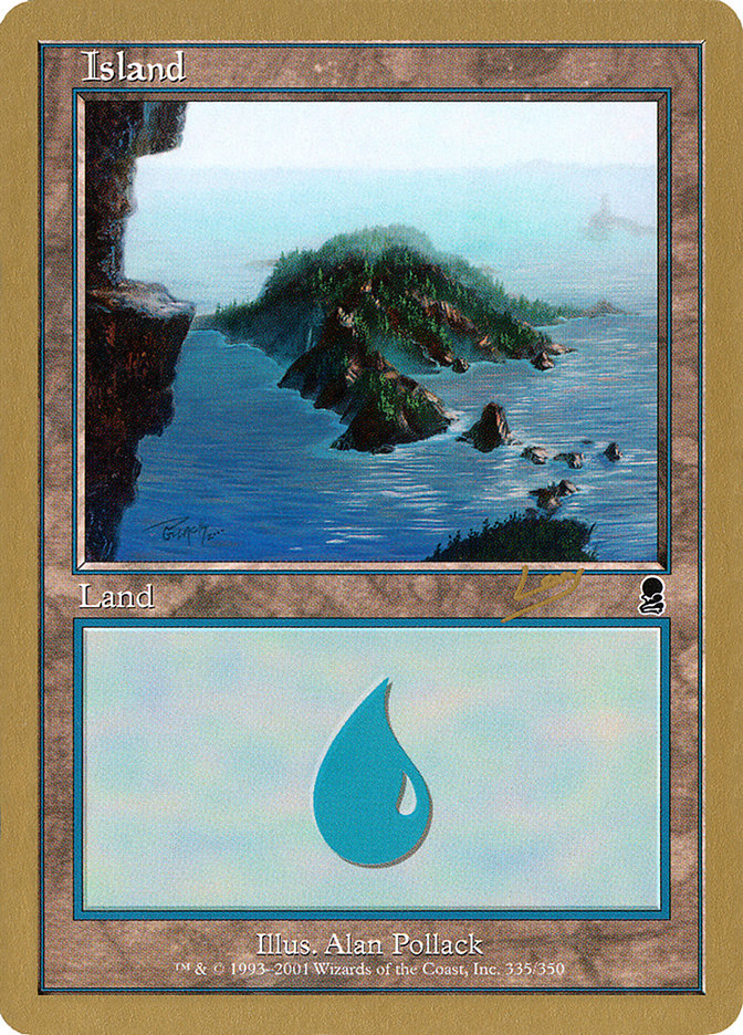 Island (rl335) (Raphael Levy) [World Championship Decks 2002] | Gear Gaming Fayetteville