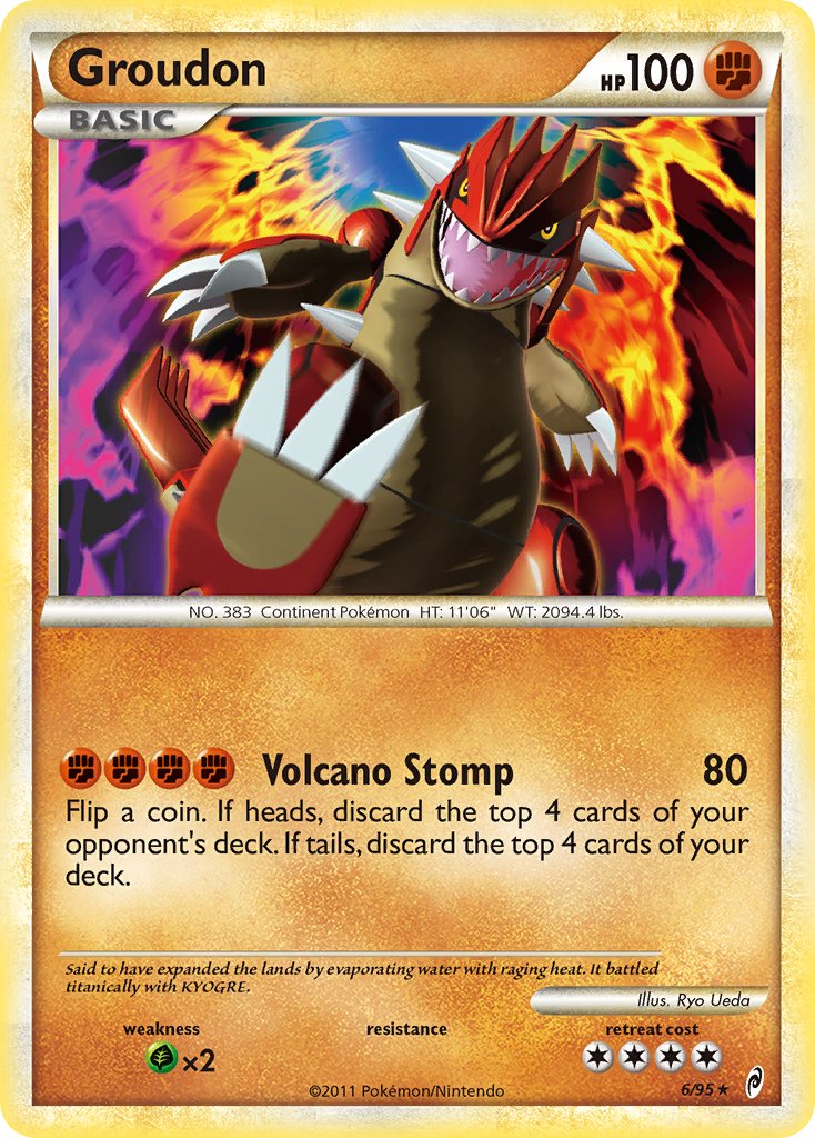 Groudon (6/95) (Theme Deck Exclusive) [HeartGold & SoulSilver: Call of Legends] | Gear Gaming Fayetteville