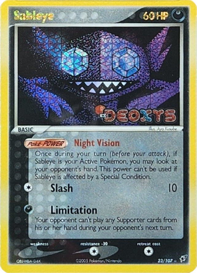 Sableye (23/107) (Stamped) [EX: Deoxys] | Gear Gaming Fayetteville