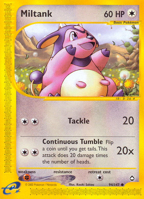 Miltank (94/147) [Aquapolis] | Gear Gaming Fayetteville