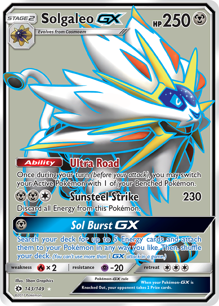 Solgaleo GX (143/149) [Sun & Moon: Base Set] | Gear Gaming Fayetteville