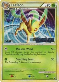 Leafeon (17/90) (Prerelease Promo) [Staff] [Nintendo: Black Star Promos] | Gear Gaming Fayetteville