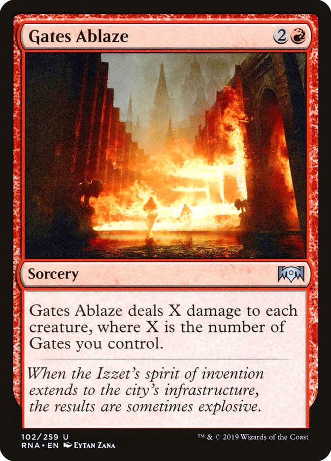 Gates Ablaze [Ravnica Allegiance] | Gear Gaming Fayetteville