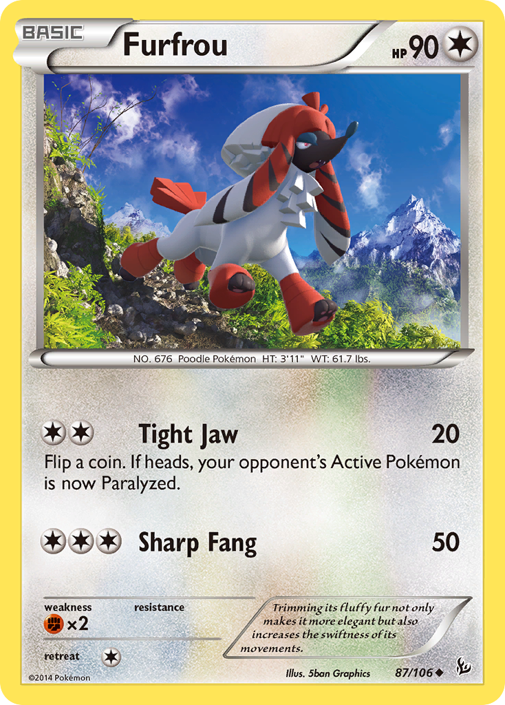 Furfrou (87/106) [XY: Flashfire] | Gear Gaming Fayetteville