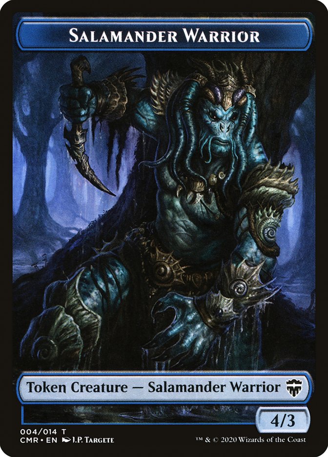 Salamander Warrior // Thrull Double-Sided Token [Commander Legends Tokens] | Gear Gaming Fayetteville