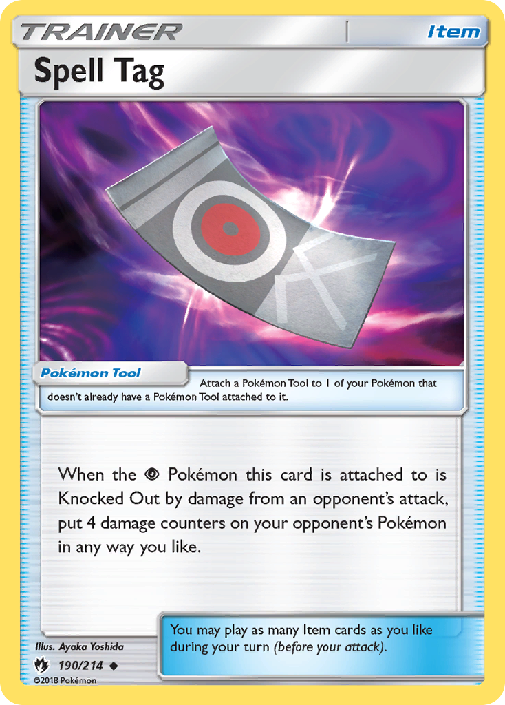 Spell Tag (190/214) [Sun & Moon: Lost Thunder] | Gear Gaming Fayetteville