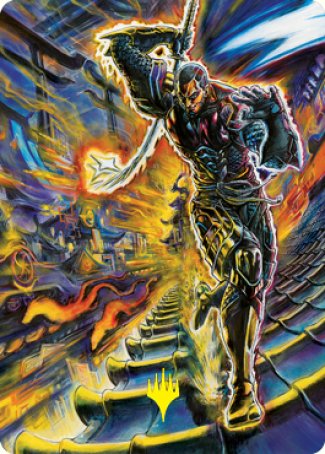 Kaito Shizuki 2 Art Card (Gold-Stamped Signature) [Kamigawa: Neon Dynasty Art Series] | Gear Gaming Fayetteville