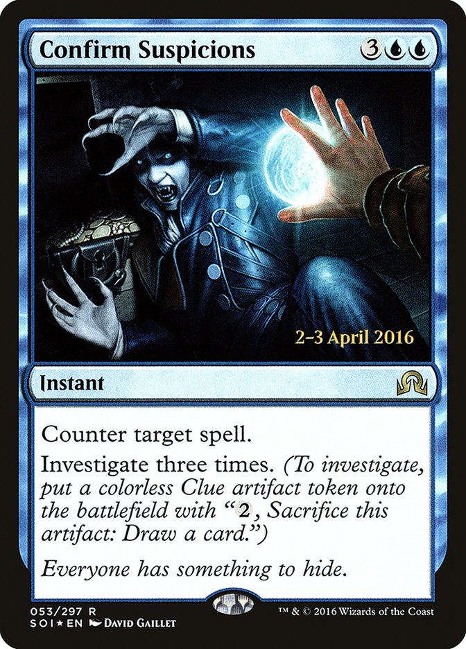 Confirm Suspicions [Shadows over Innistrad Prerelease Promos] | Gear Gaming Fayetteville