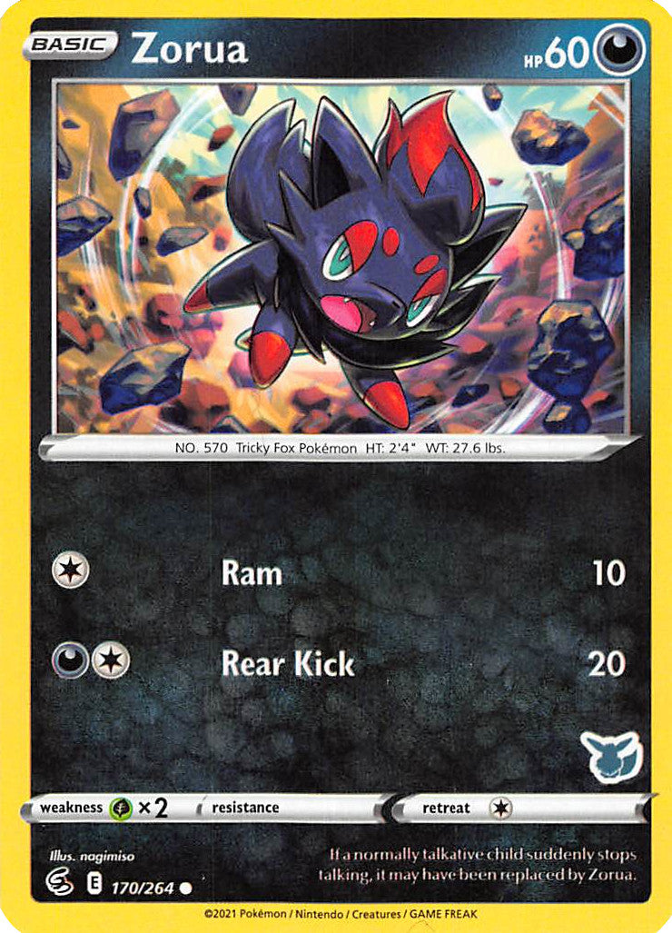 Zorua (170/264) (Eevee Deck) [Battle Academy 2022] | Gear Gaming Fayetteville