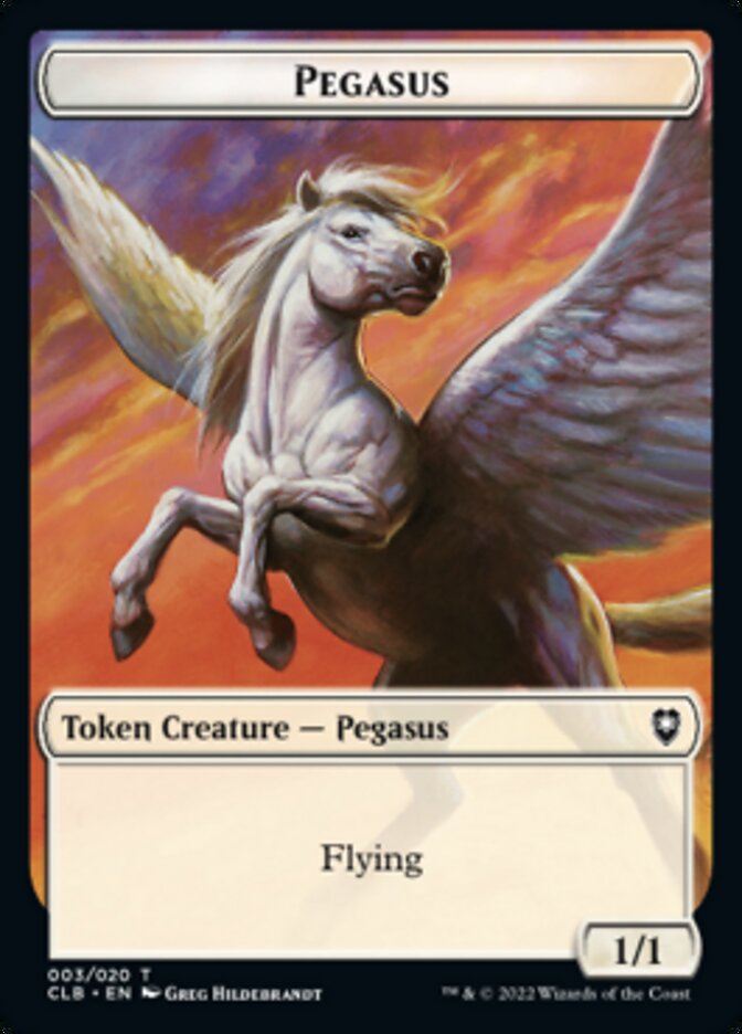 Pegasus Token [Commander Legends: Battle for Baldur's Gate Tokens] | Gear Gaming Fayetteville