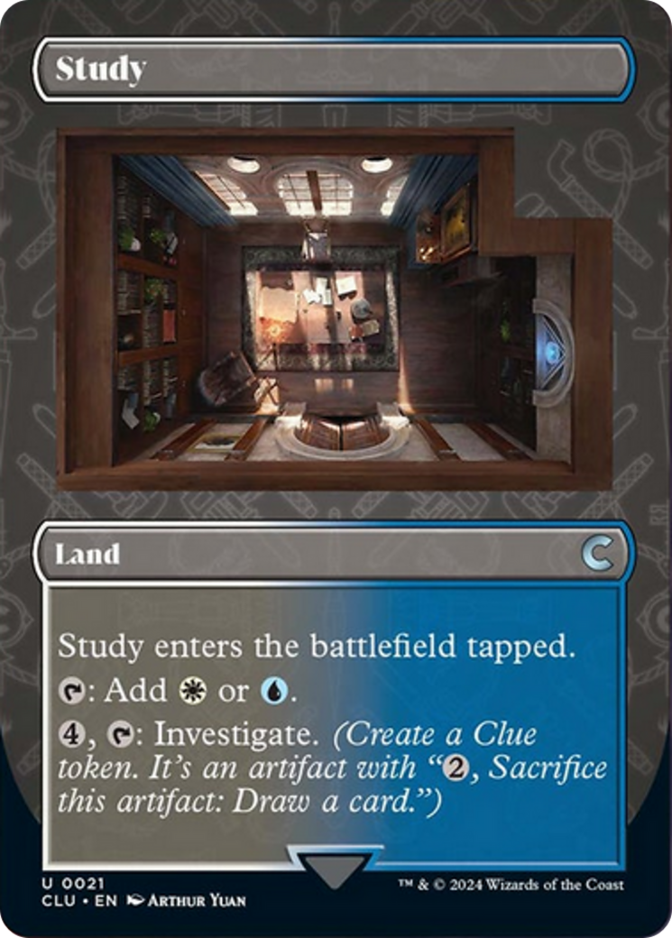 Study (Borderless) [Ravnica: Clue Edition] | Gear Gaming Fayetteville