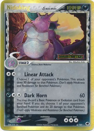 Nidoking (6/101) (Delta Species) (Stamped) [EX: Dragon Frontiers] | Gear Gaming Fayetteville