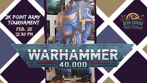 Warhammer 40K Tournament ticket