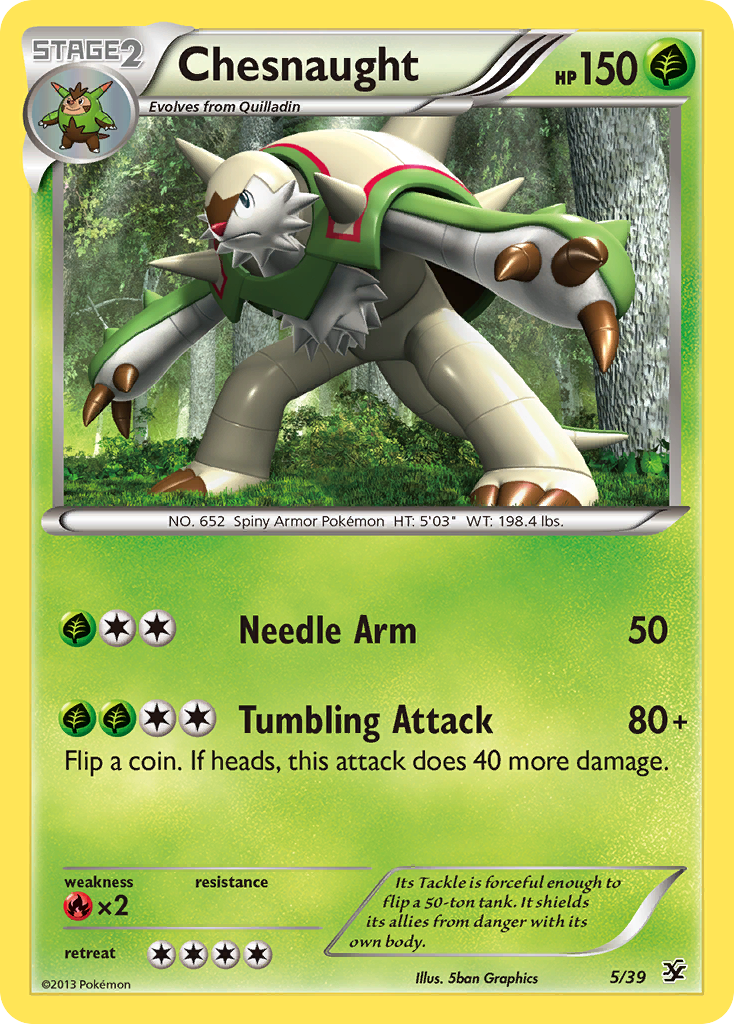 Chesnaught (5/39) [XY: Kalos Starter Set] | Gear Gaming Fayetteville