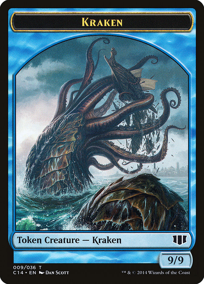 Kraken // Zombie (011/036) Double-Sided Token [Commander 2014 Tokens] | Gear Gaming Fayetteville