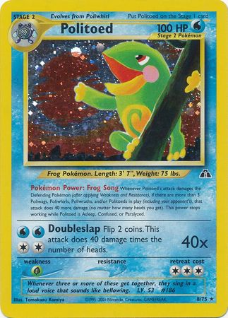 Politoed (8/75) [Neo Discovery Unlimited] | Gear Gaming Fayetteville