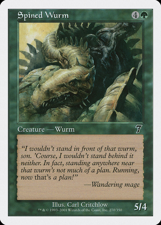 Spined Wurm [Seventh Edition] | Gear Gaming Fayetteville