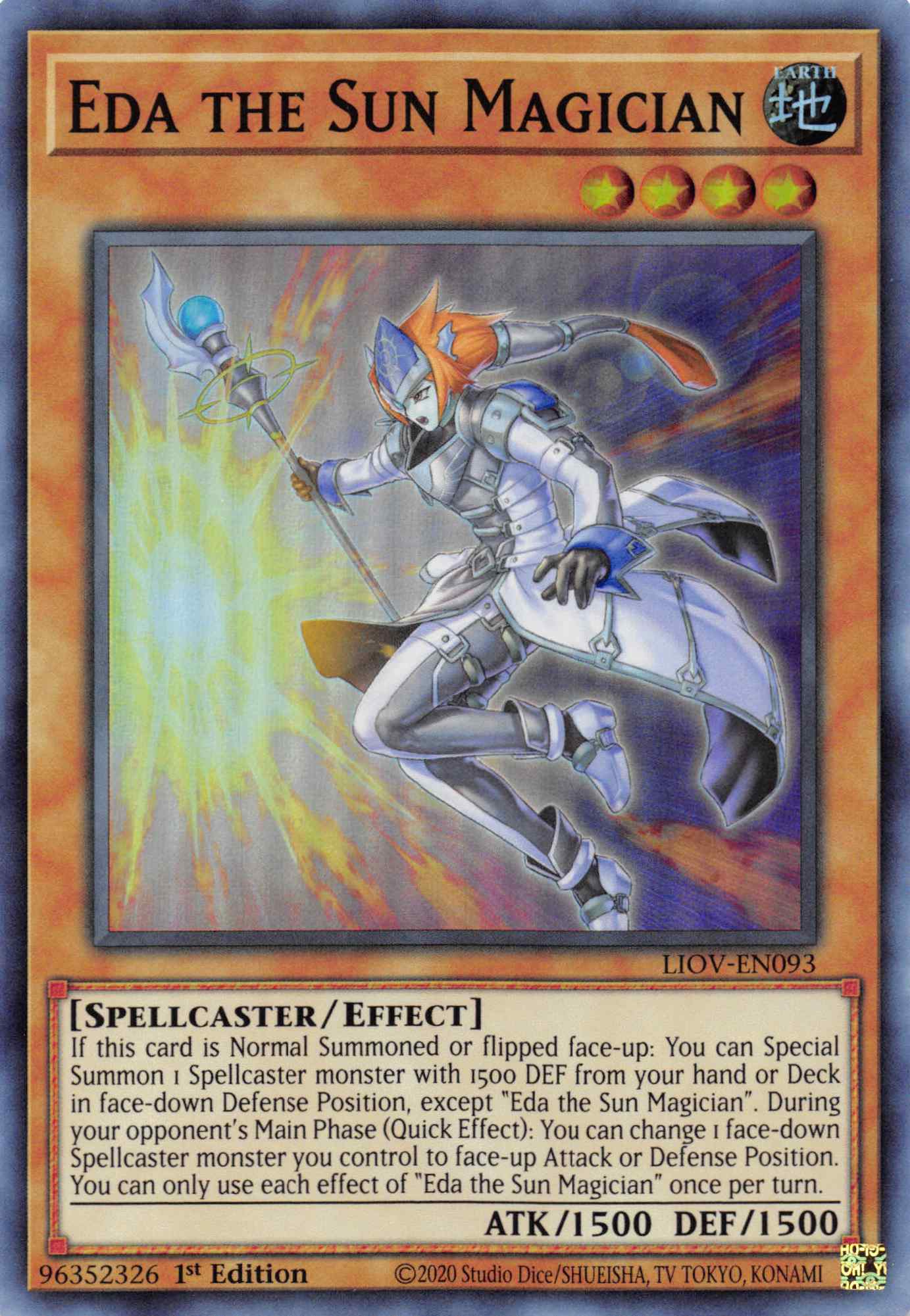 Eda the Sun Magician [LIOV-EN093] Super Rare | Gear Gaming Fayetteville