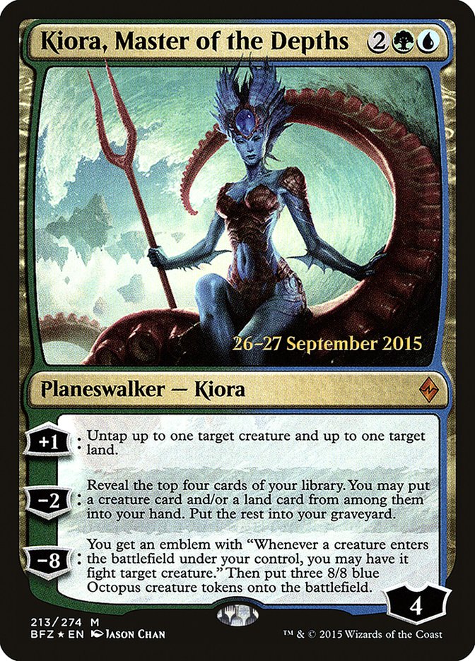 Kiora, Master of the Depths [Battle for Zendikar Prerelease Promos] | Gear Gaming Fayetteville