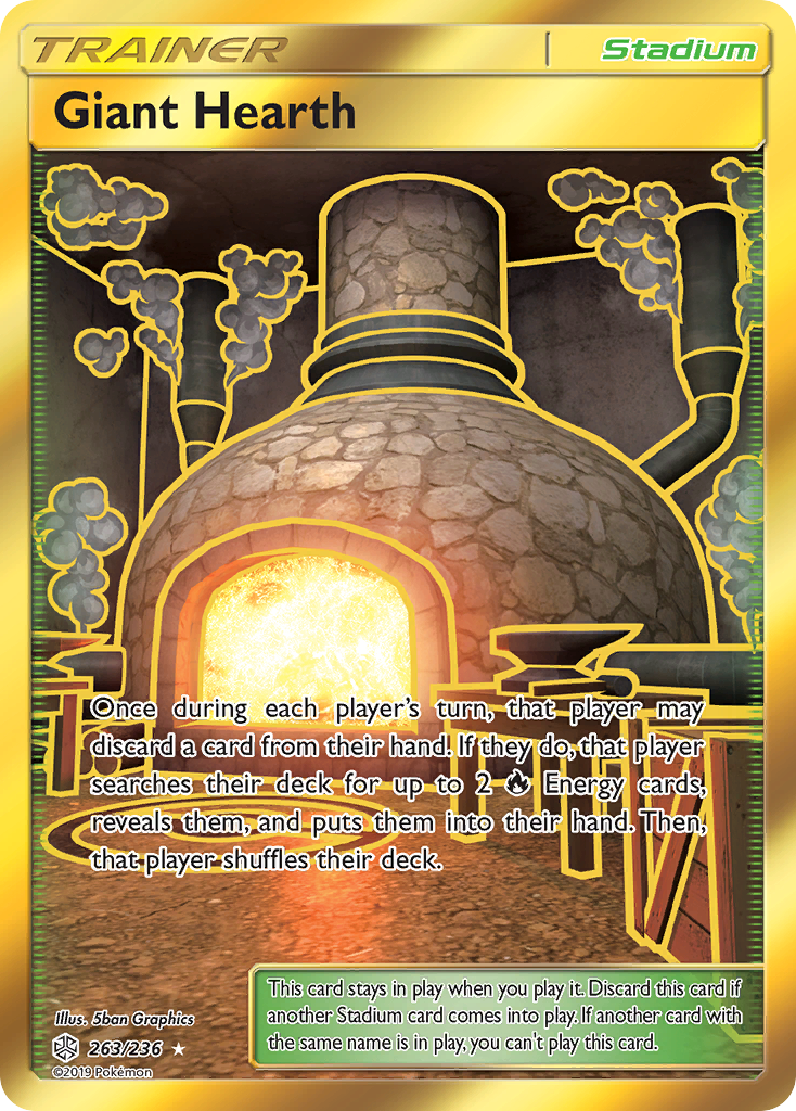 Giant Hearth (263/236) [Sun & Moon: Cosmic Eclipse] | Gear Gaming Fayetteville