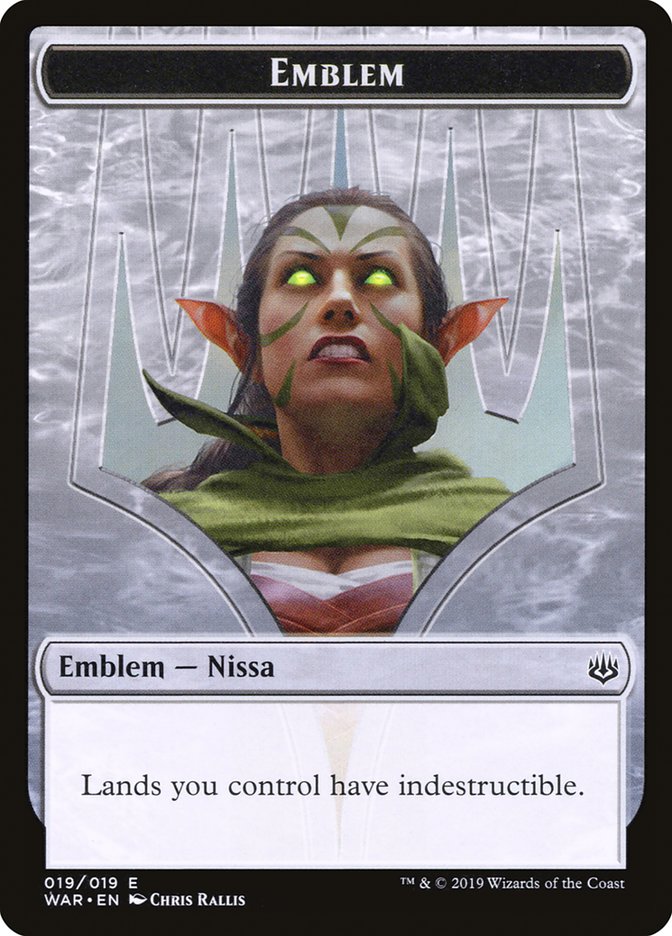 Nissa, Who Shakes the World Emblem [War of the Spark Tokens] | Gear Gaming Fayetteville