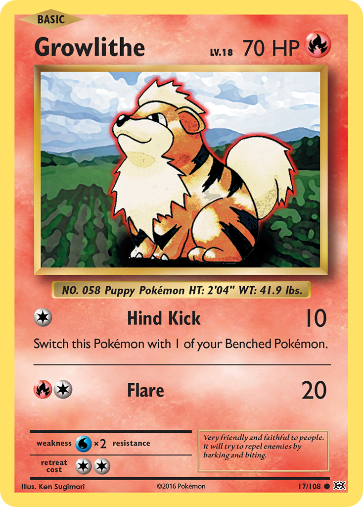 Growlithe (17/108) [XY: Evolutions] | Gear Gaming Fayetteville