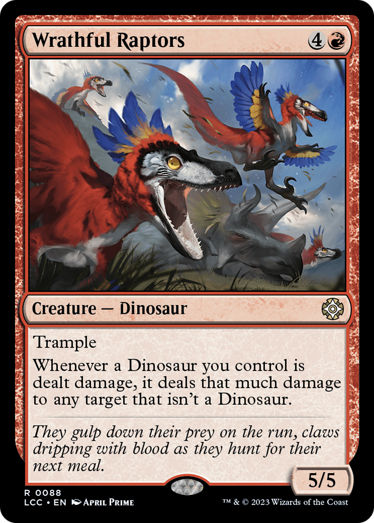 Wrathful Raptors [The Lost Caverns of Ixalan Commander] | Gear Gaming Fayetteville