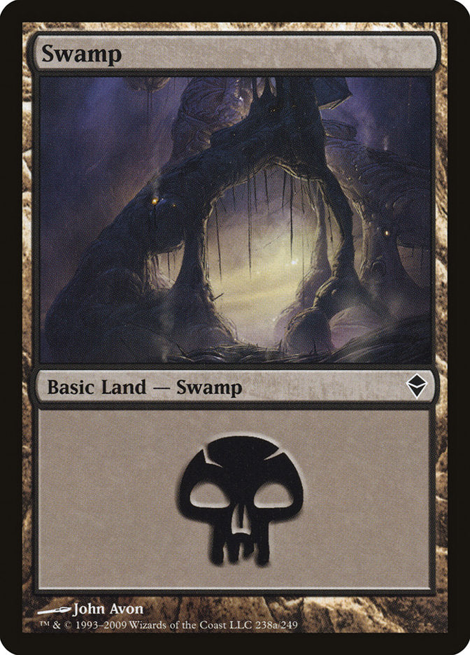 Swamp (238a) [Zendikar] | Gear Gaming Fayetteville