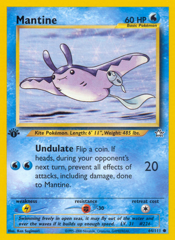 Mantine (64/111) [Neo Genesis 1st Edition] | Gear Gaming Fayetteville