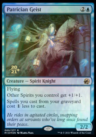 Patrician Geist [Innistrad: Midnight Hunt Prerelease Promos] | Gear Gaming Fayetteville