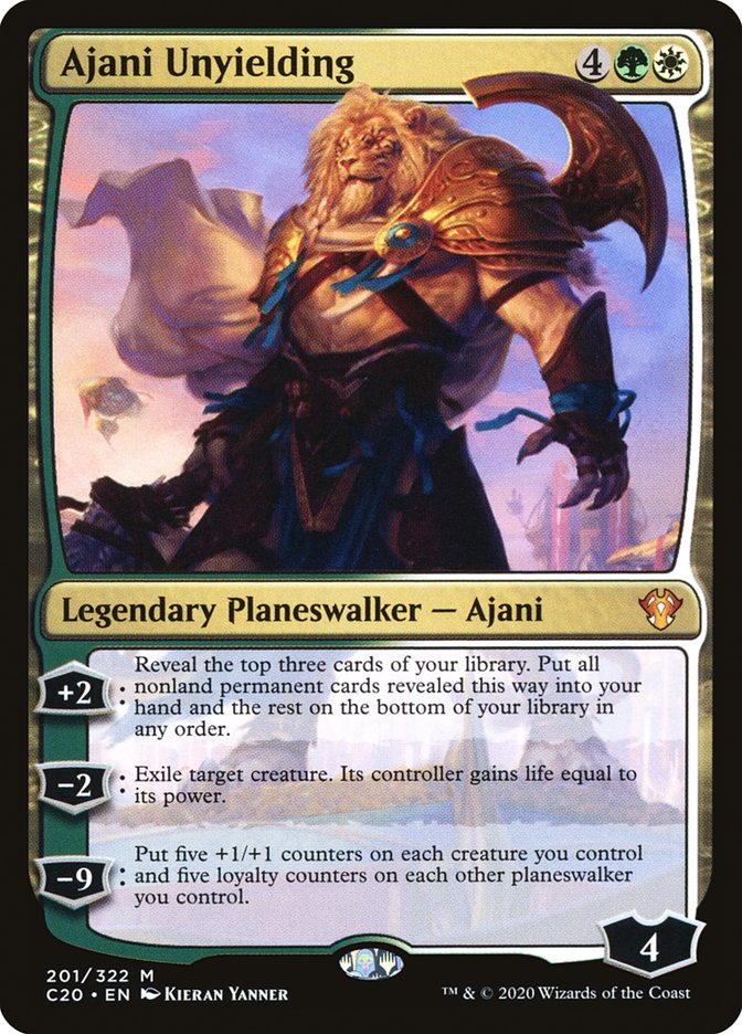 Ajani Unyielding [Commander 2020] | Gear Gaming Fayetteville