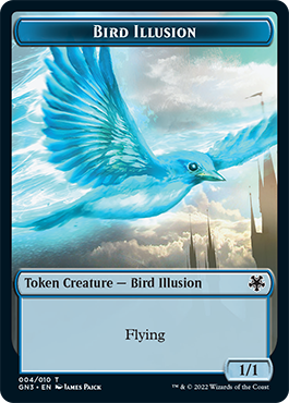 Bird Illusion // Elf Warrior Double-Sided Token [Game Night: Free-for-All Tokens] | Gear Gaming Fayetteville