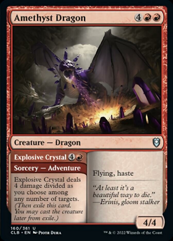 Amethyst Dragon // Explosive Crystal [Commander Legends: Battle for Baldur's Gate] | Gear Gaming Fayetteville