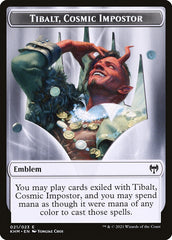 Treasure // Tibalt, Cosmic Impostor Emblem Double-Sided Token [Kaldheim Tokens] | Gear Gaming Fayetteville