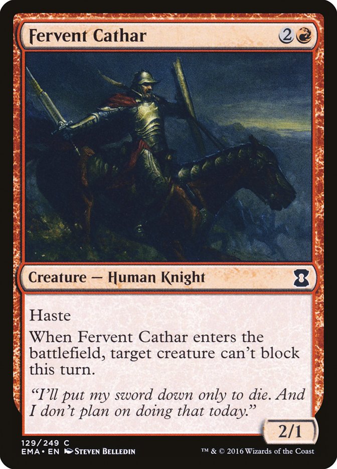 Fervent Cathar [Eternal Masters] | Gear Gaming Fayetteville