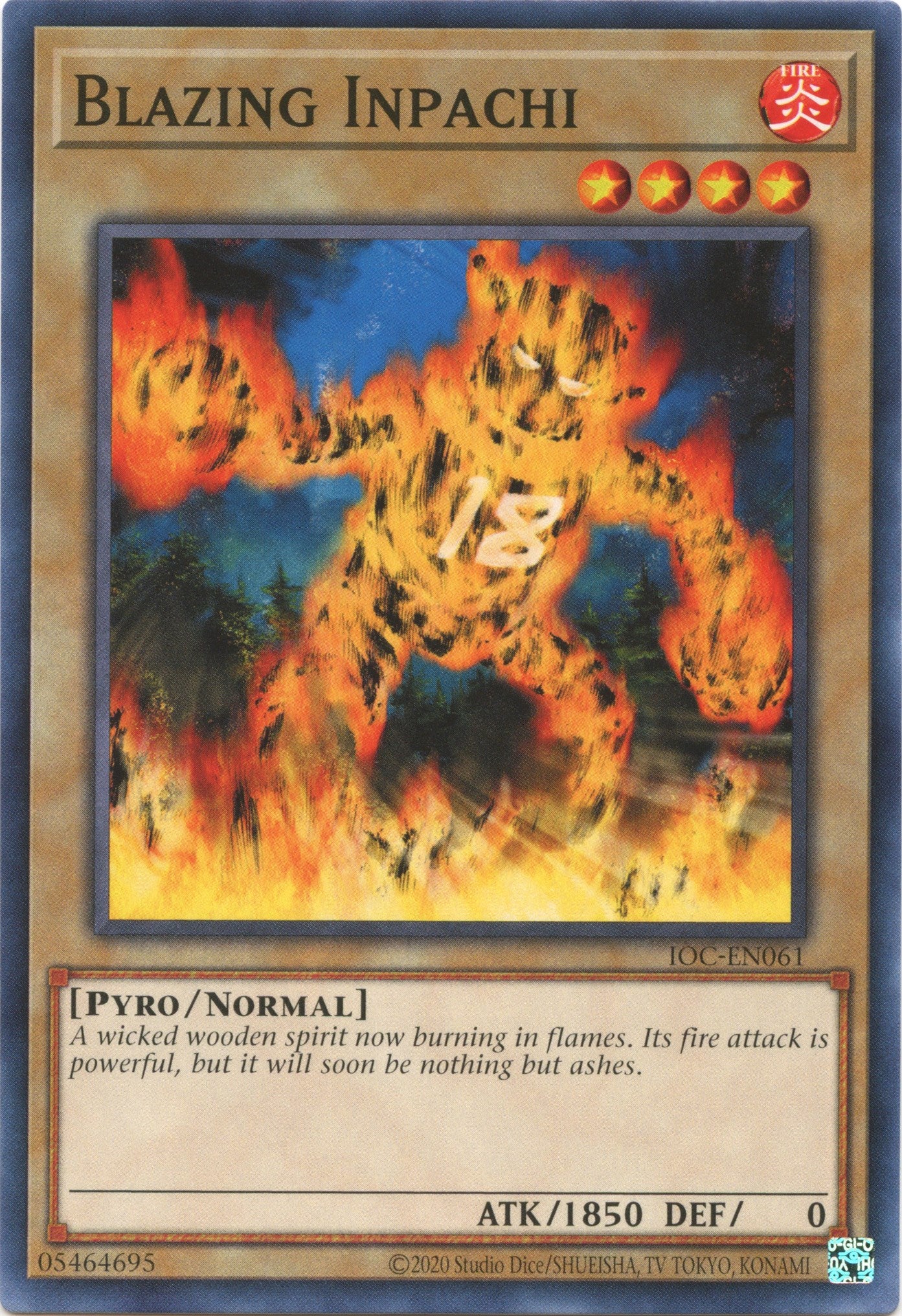 Blazing Inpachi (25th Anniversary) [IOC-EN061] Common | Gear Gaming Fayetteville